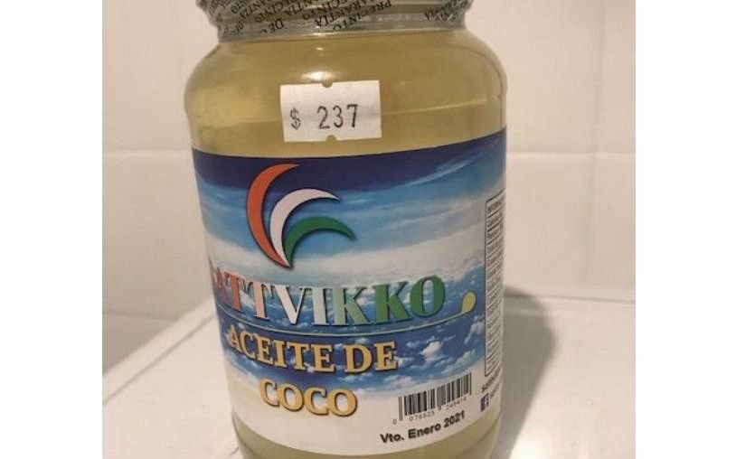 Prohibieron la venta de un aceite de coco