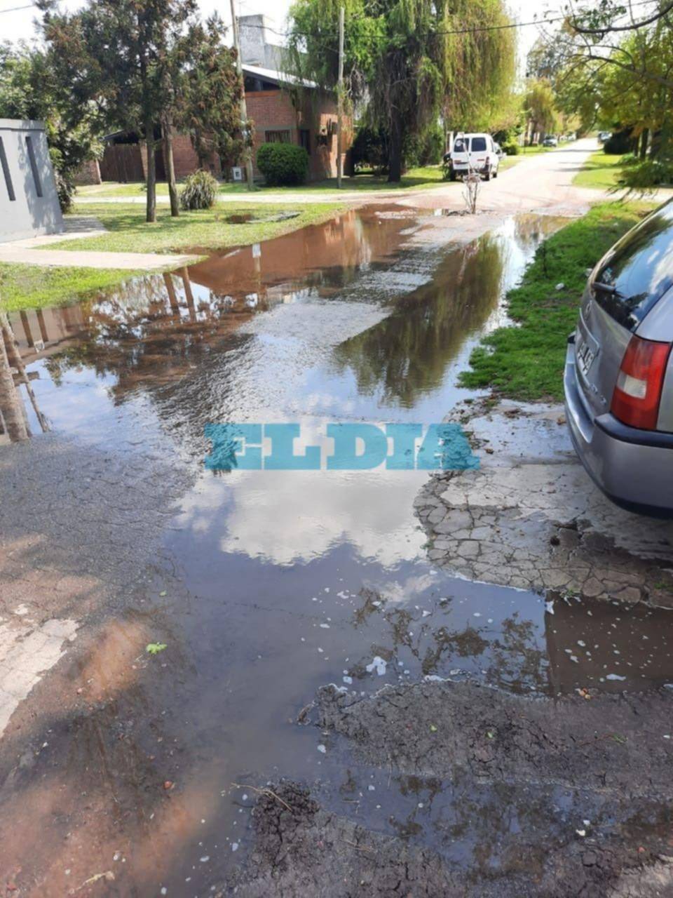 Hartazgo en La Emilia por un caño roto: "Estamos organizando tours de pesca para el verano"
