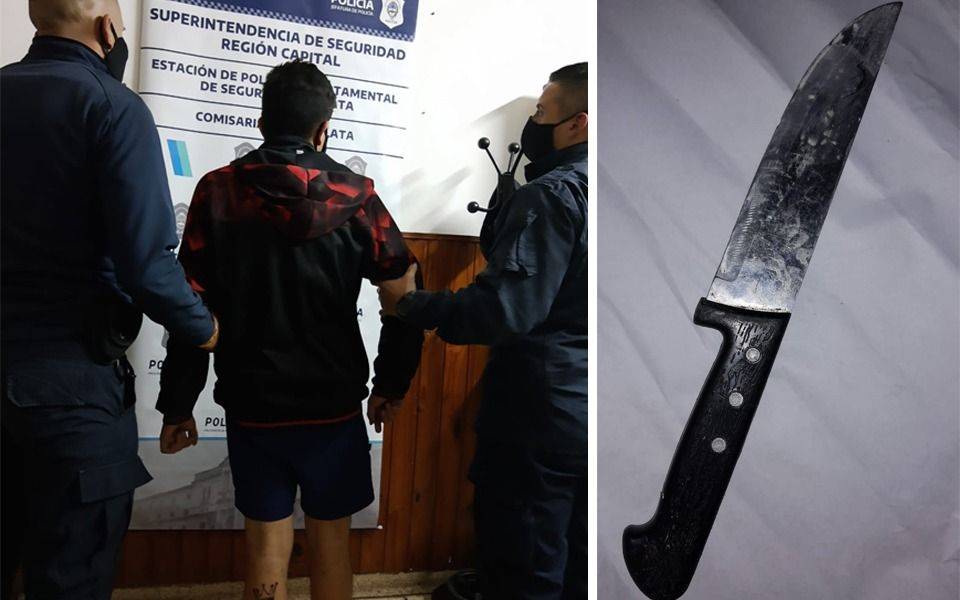 Madrugada tensa en Gonnet: amenazó con prender fuego una casa y matar a una amiga