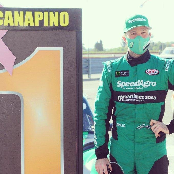 Canapino volvió a “volar” e hizo la pole del TC en San Nicolás