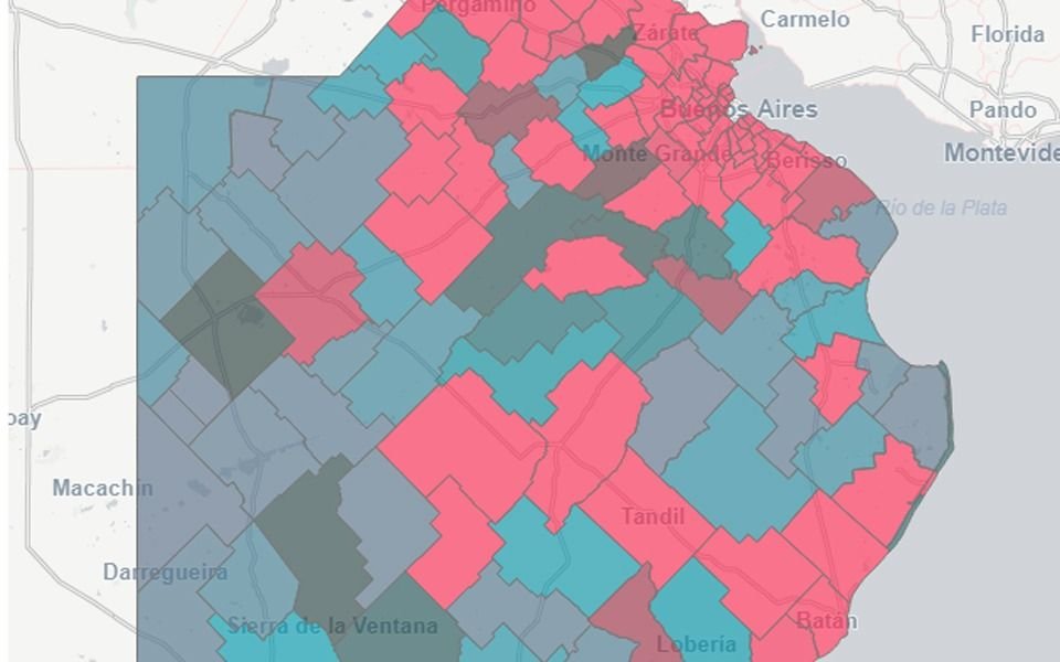Así avanzan los contagios en cada Municipio y el mapa del COVID-19 de la Provincia