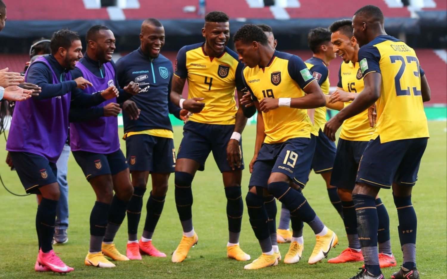 Ecuador, con el argentino Gustavo Alfaro como entrenador, derrotó 4-2 a Uruguay en Quito