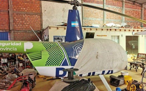 Piden informes por el helicóptero de la Bonaerense encontrado en Paraguay