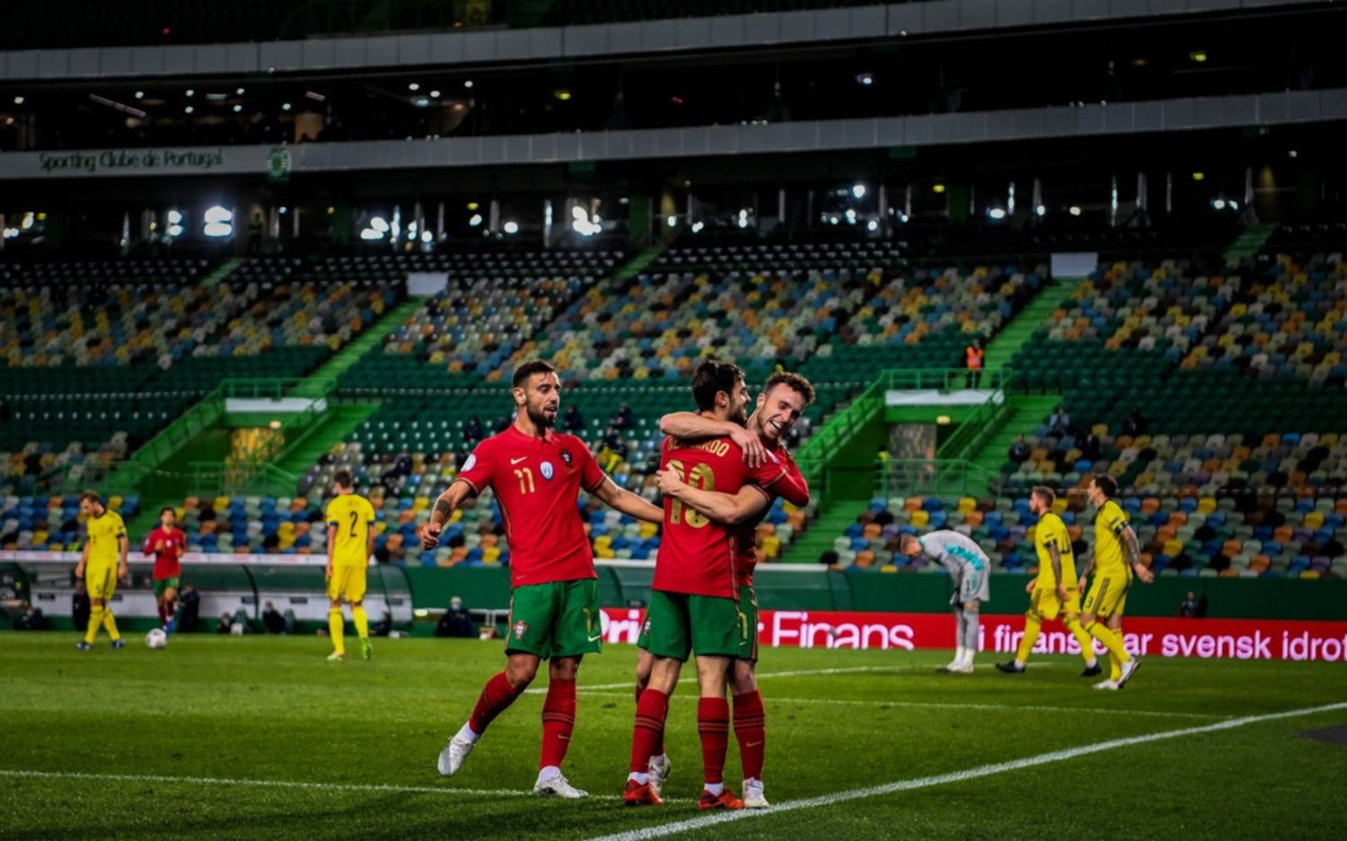 Portugal no necesitó a Cristiano Ronaldo para golear a Suecia 3 a 0