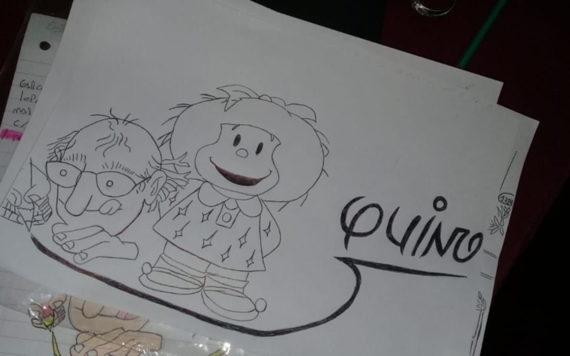 Emotivo homenaje a Quino en la cárcel de Magdalena