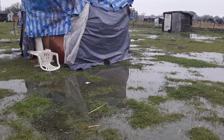 La lluvia y el fin de semana postergan el operativo de desalojo de la toma de Guernica