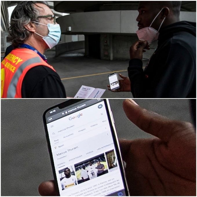 Sin documentos, Thuram tuvo que usar Google para poder ingresar al estadio del Inter