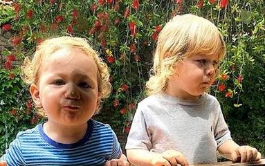 La tierna foto de los hijos de Martitegui, aislado