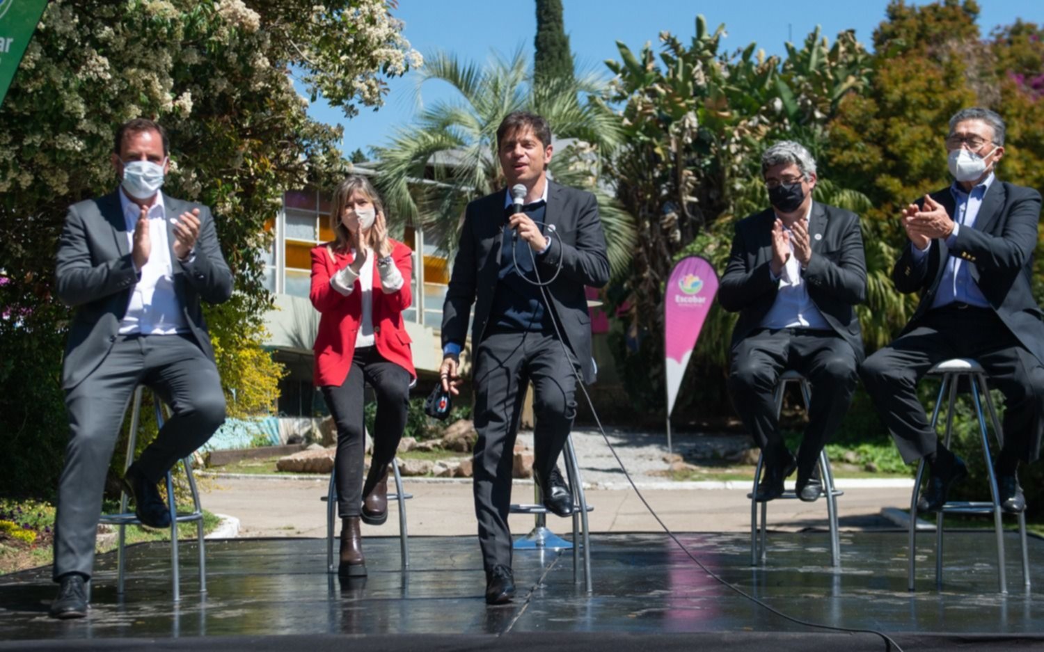 Kicillof estuvo en Escobar tras las críticas del intendente Sujarchuk 