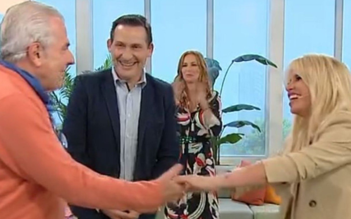 Blooper y risas entre Florencia Peña y Víctor Laplace  