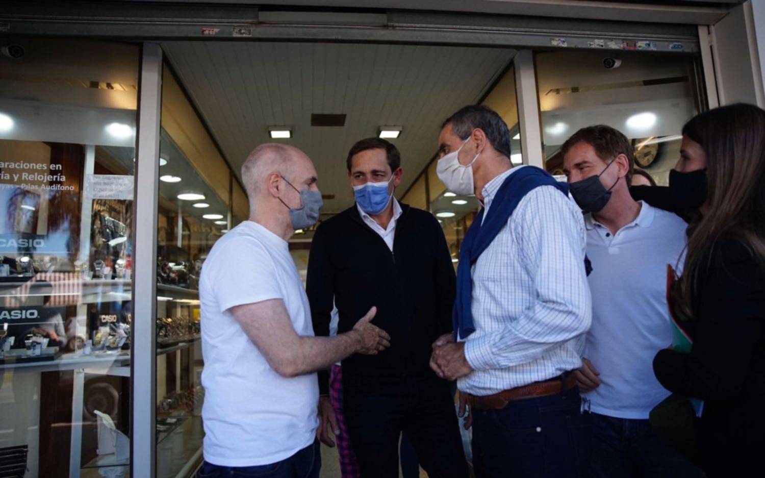 Santilli y Larreta desembarcaron en City Bell Los Hornos para retomar la campaña