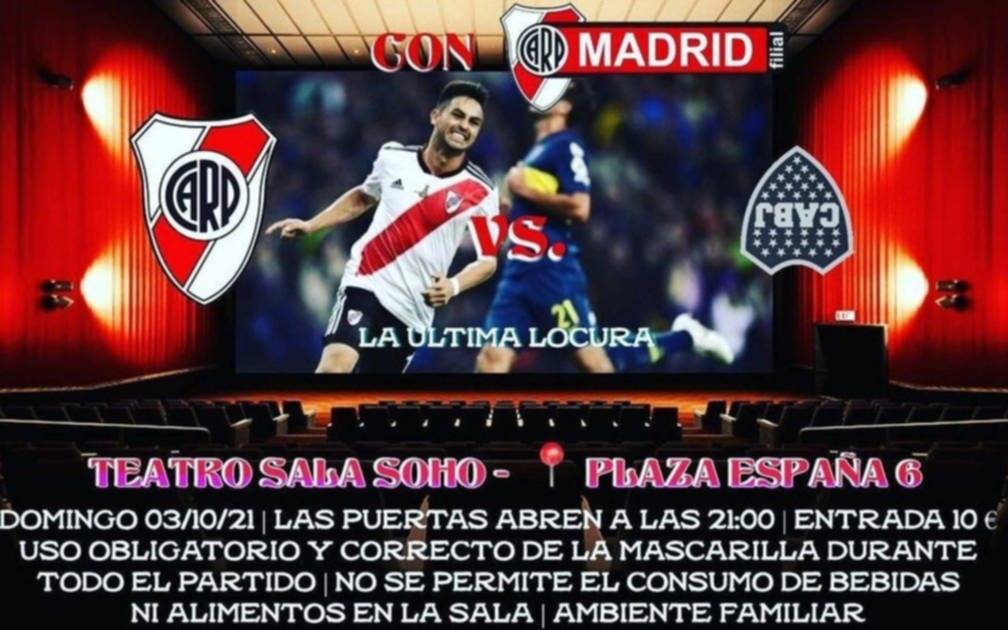Los hinchas de River que alquilaron un cine para ver el Superclásico