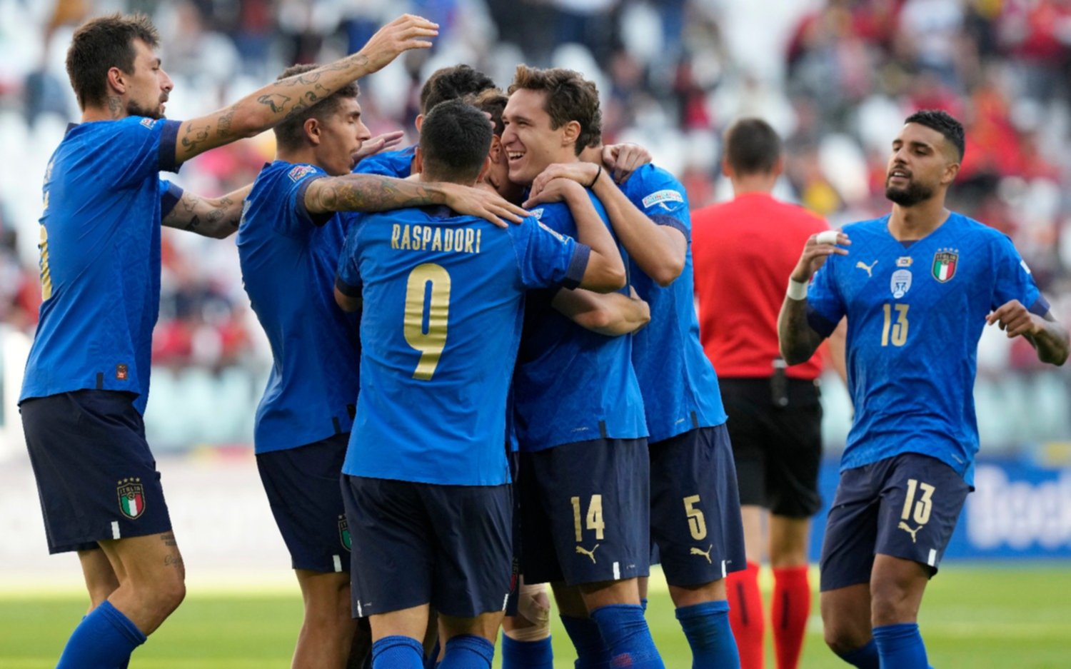 Italia derrotó a Bélgica por 2 a 1 y se subió al podio de la Europa League