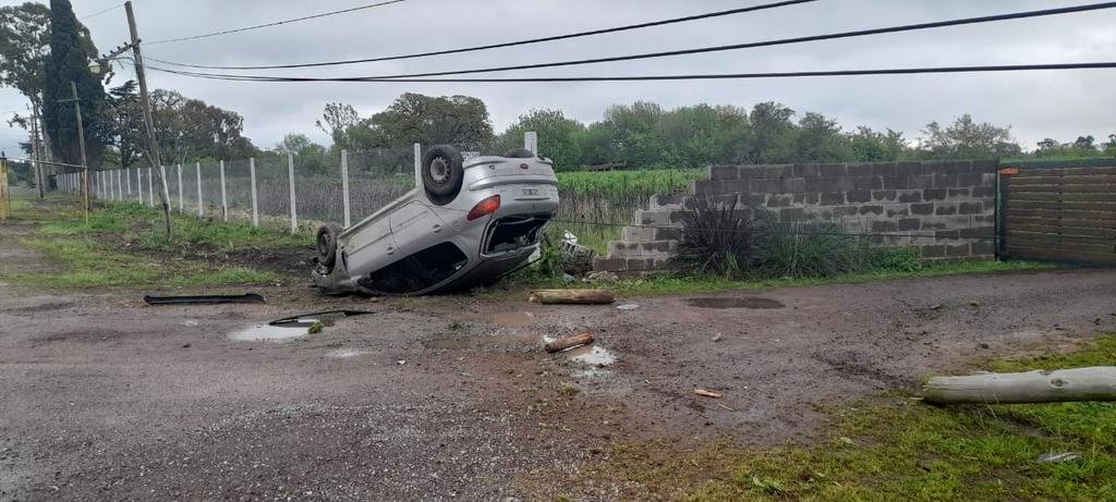 Un despiste en Ruta 15, motivó el traslado de una mujer al hospital Larrain