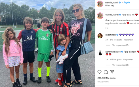 El emotivo posteo de Wanda Nara por  el Día de la Madre tras separarse de Mauro icardi