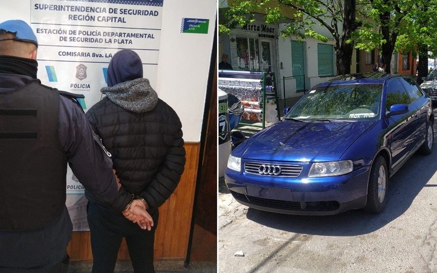Detienen en Villa Elvira a un hombre de 55 años que circulaba en un Audi robado