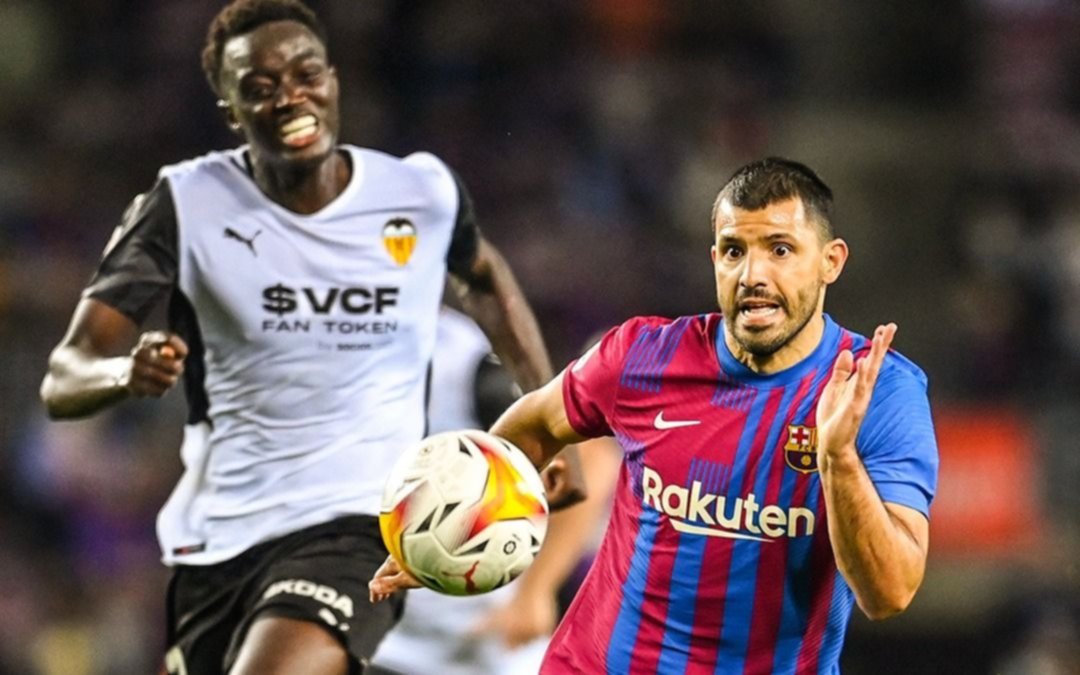 Con el debut del Kun Agüero, Barcelona venció 3 a 1 al Valencia