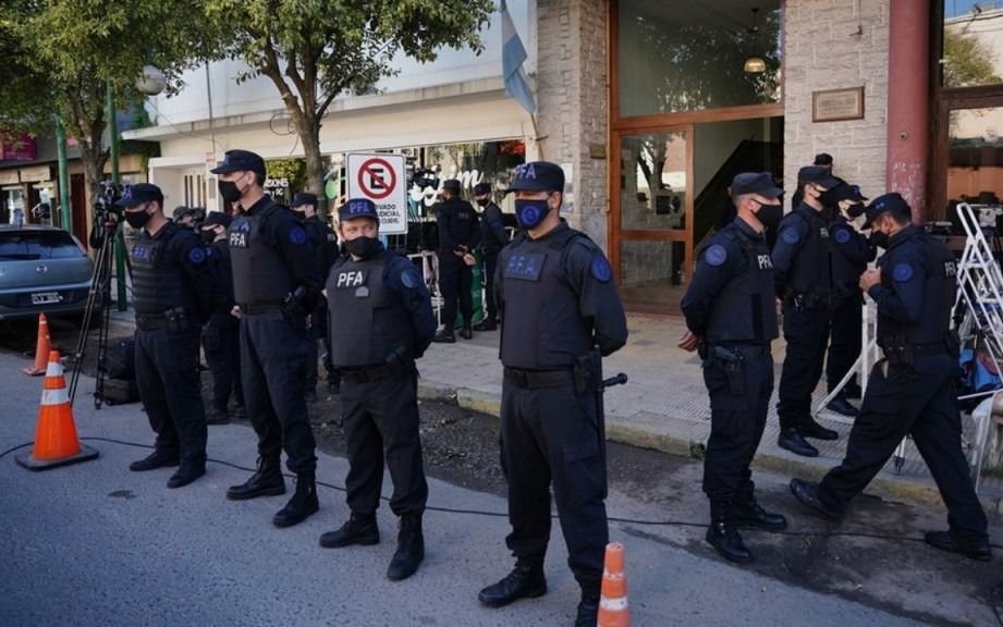 Mega operativo de seguridad en torno al Juzgado