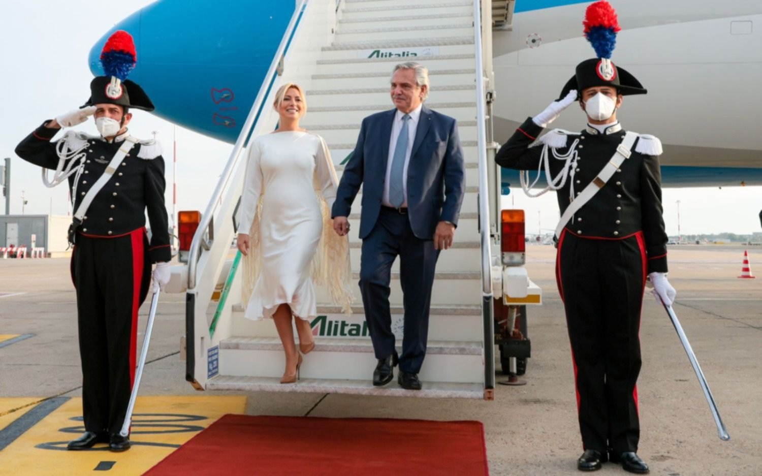 Alberto Fernández llegó a Roma para la cumbre del G-20 y tratar de avanzar con el FMI