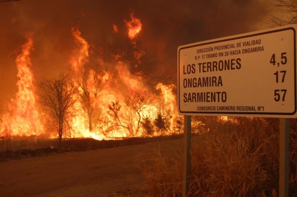 Incendios forestales: por el clima y el déficit hídrico, hay ocho provincias con fuego