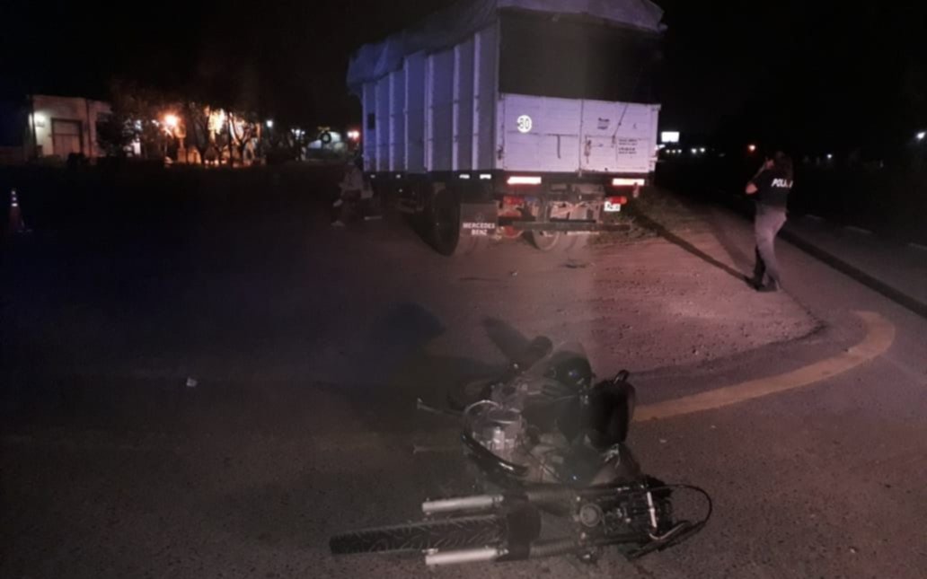 Choque en Brandsen: un motociclista resultó herido