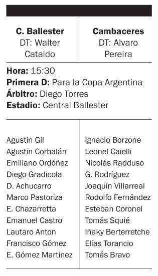 Camba sueña con entrar a la Copa Argentina