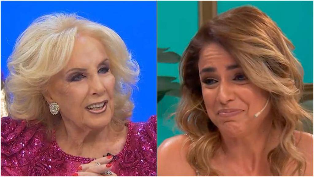 Mirtha se amigó con Marina Calabró en su mesaza