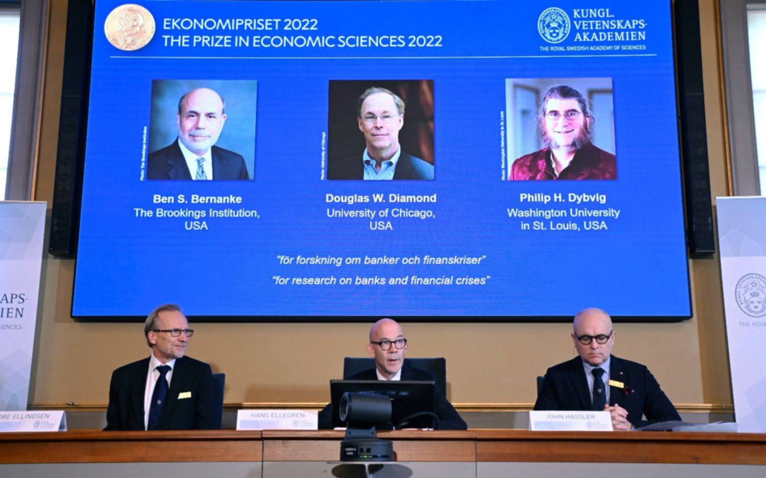 El Nobel de Economía, a la investigación de los bancos y las crisis financieras