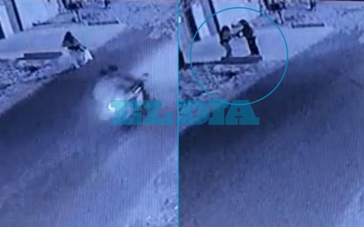 VIDEO. Violento asalto de motochorros a una mujer en Villa Elisa
