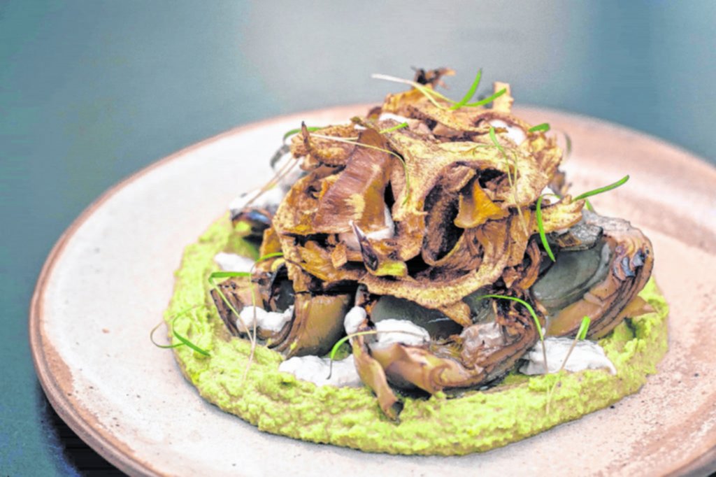 Hummus de alcauciles y arvejas, por Santi Palma