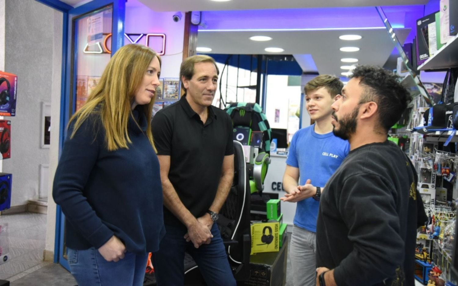 Vidal, de recorrida en La Plata junto al intendente Garro
