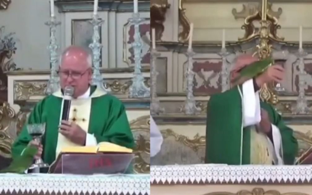 VIDEO. ¡Increíble! En Brasil, un loro intentó beber vino del cáliz de un sacerdote en plena misa y fue viral