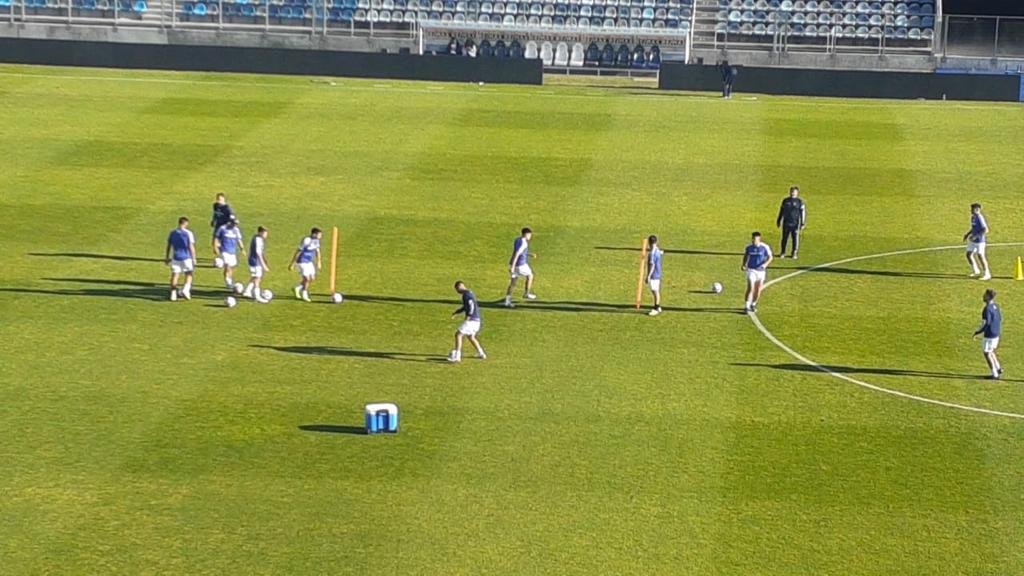 Se fue la gente del Bosque y salieron los jugadores suplentes a entrenar