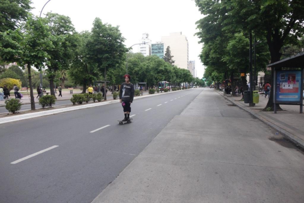 Otra prueba de carriles exclusivos para micros