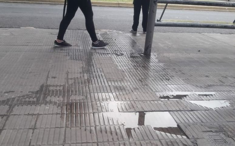 Vecinos de Los Hornos piden por la reparación de una pérdida de agua en plena avenida 137