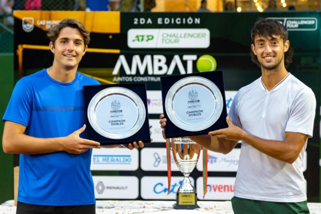 Tirante, campeón de dobles en el Challenger de Ambato