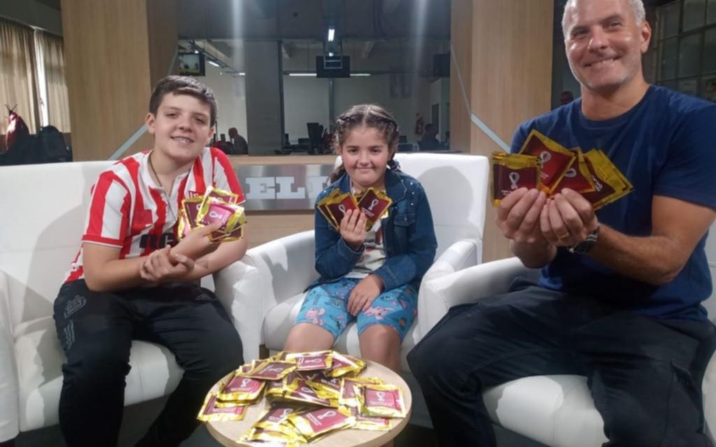 Un lector ganó las 500 figuritas y sus dos hijos están de festejo