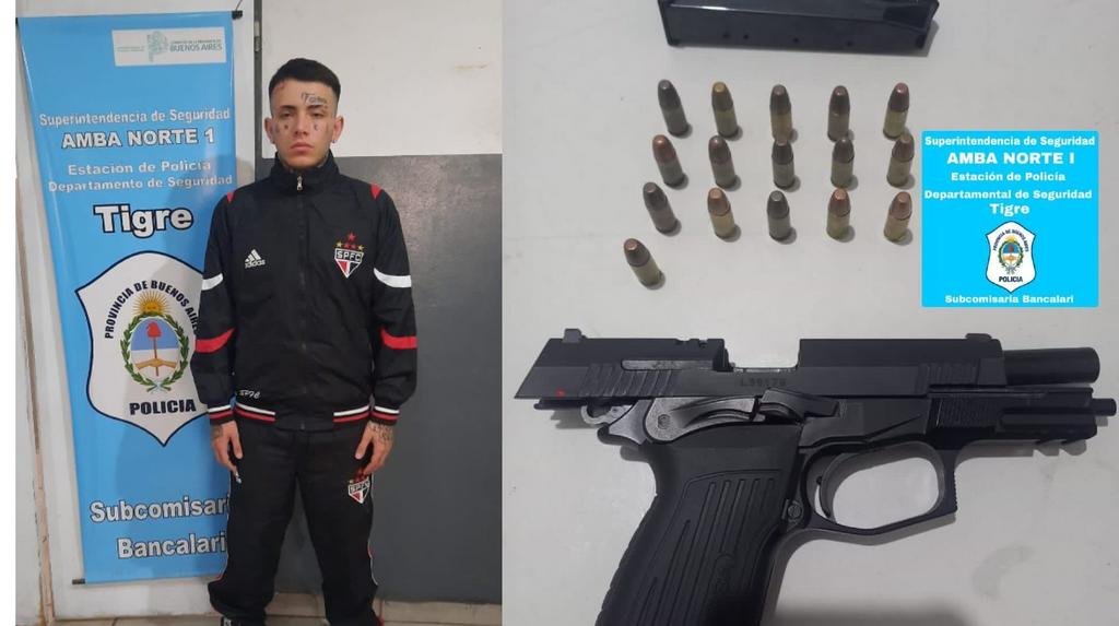 “Un desastre”: el novio de la ex de L-Gante fue a una bailanta con una 9mm y 12 balas, y fue detenido