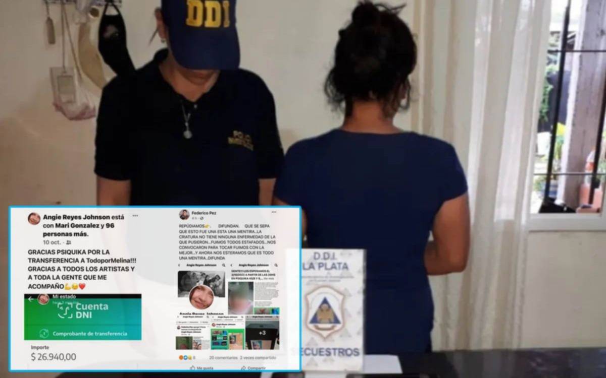 La mujer de La Plata presa por inventar que su bebé tenía leucemia llegó a recaudar más de un millón de pesos