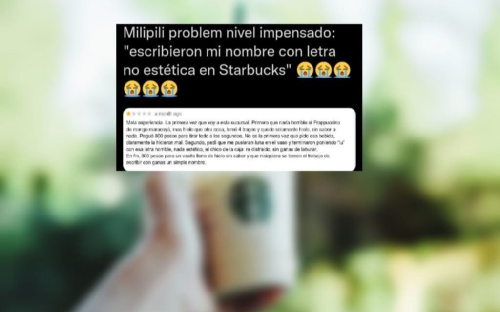 "Milipili problem": el curioso posteo de una joven tras una queja en un local de bebidas