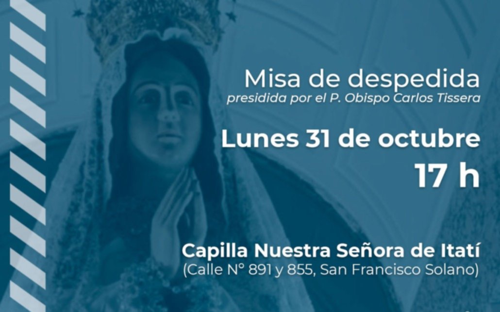 Visita de inmagen de la virgen de Itatí