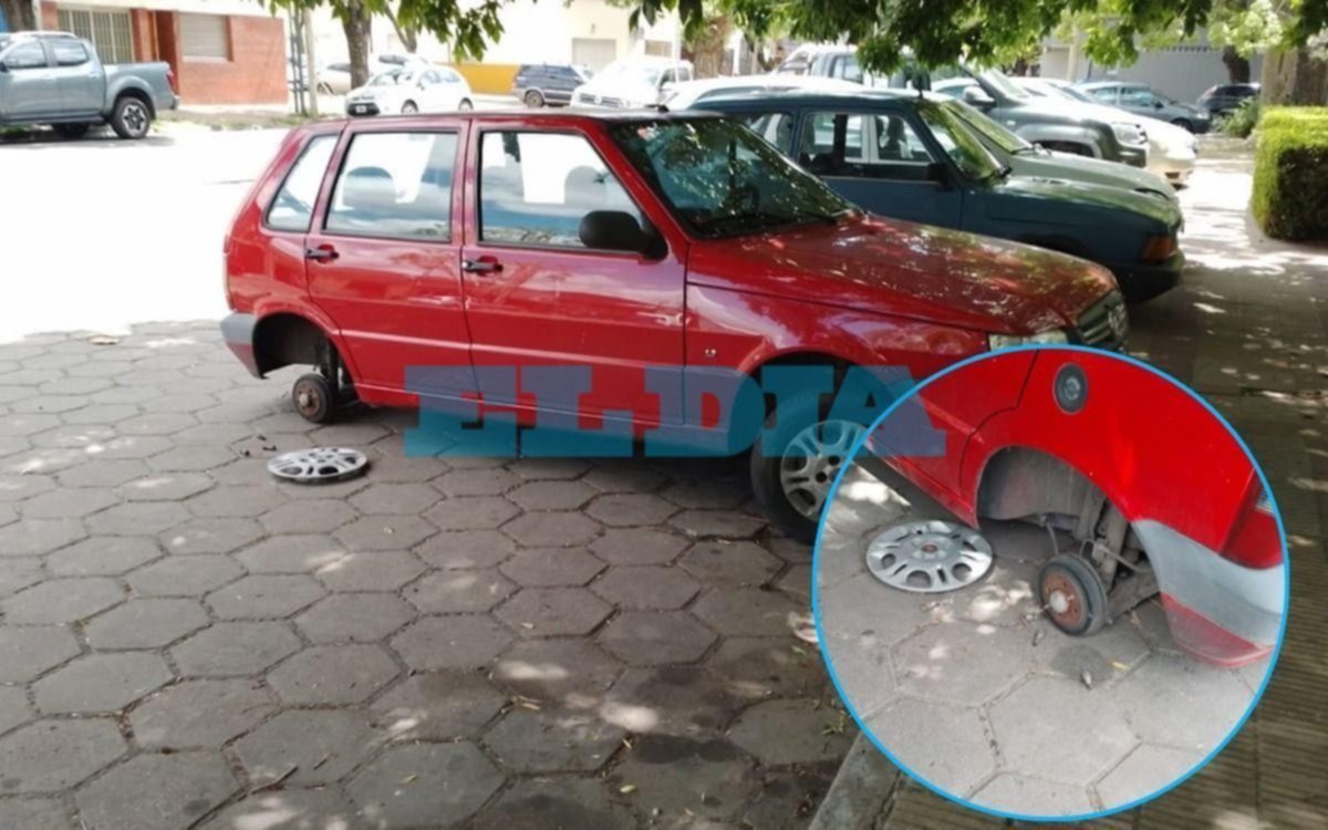 Los robaruedas volvieron atacar en el casco platense y vecinos aseguran que es "tierra de nadie"