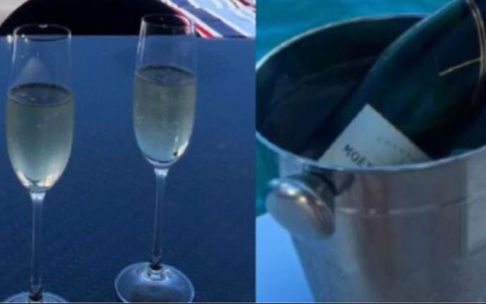 ¡De no creer! El champagne que descorchó Insaurralde en el yate privado pasa los 50.000 pesos
