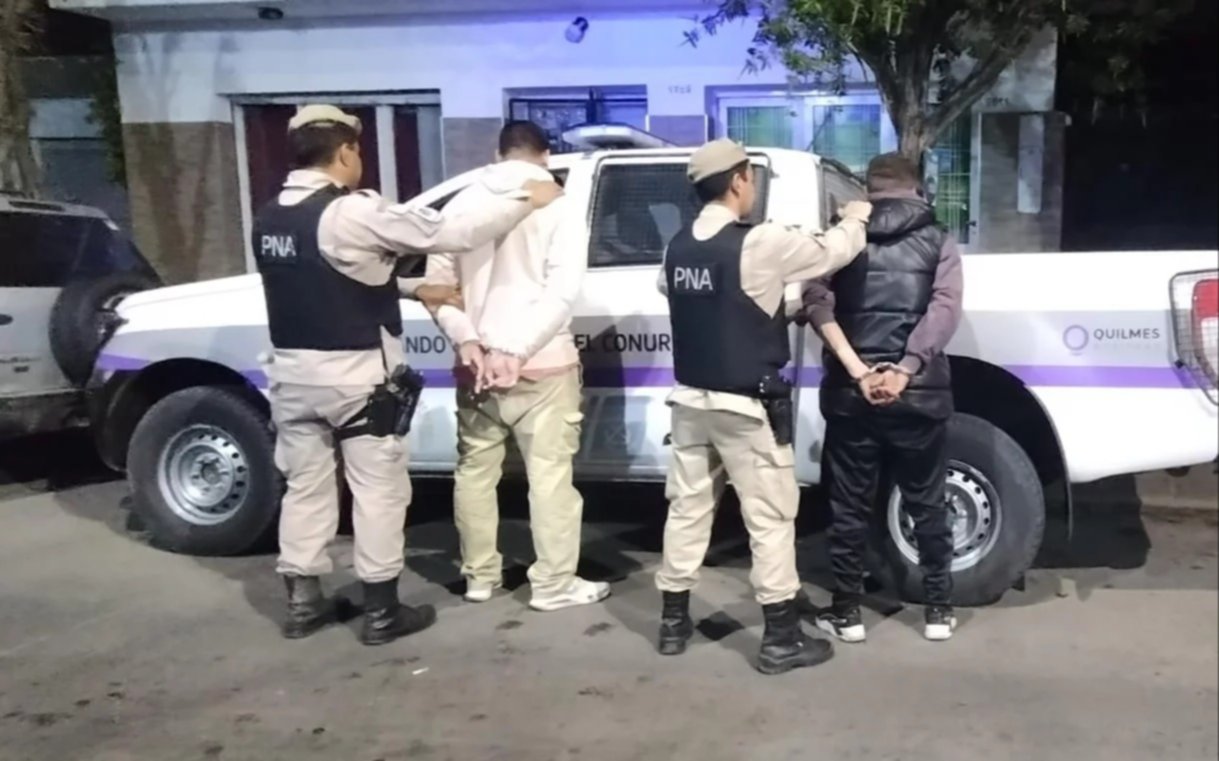 Detenidos con armas y estupefacientes en Quilmes