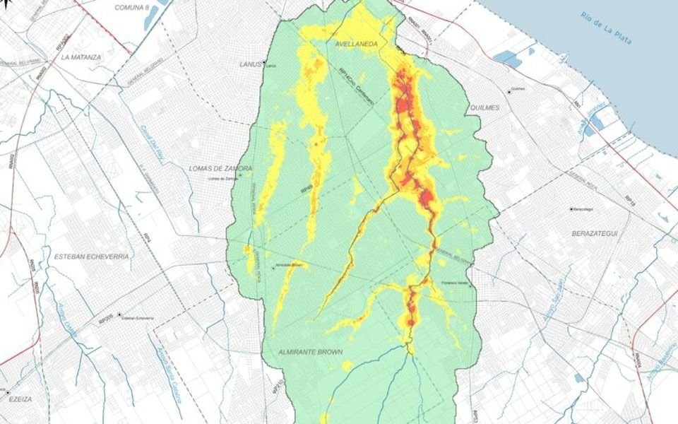 Riesgo Hídrico: disponen nuevos mapas de peligrosidad para el Conurbano
