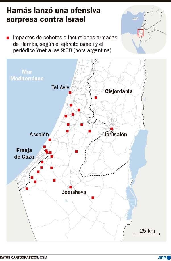 Artero ataque de Hamás a Israel: muertes y terror