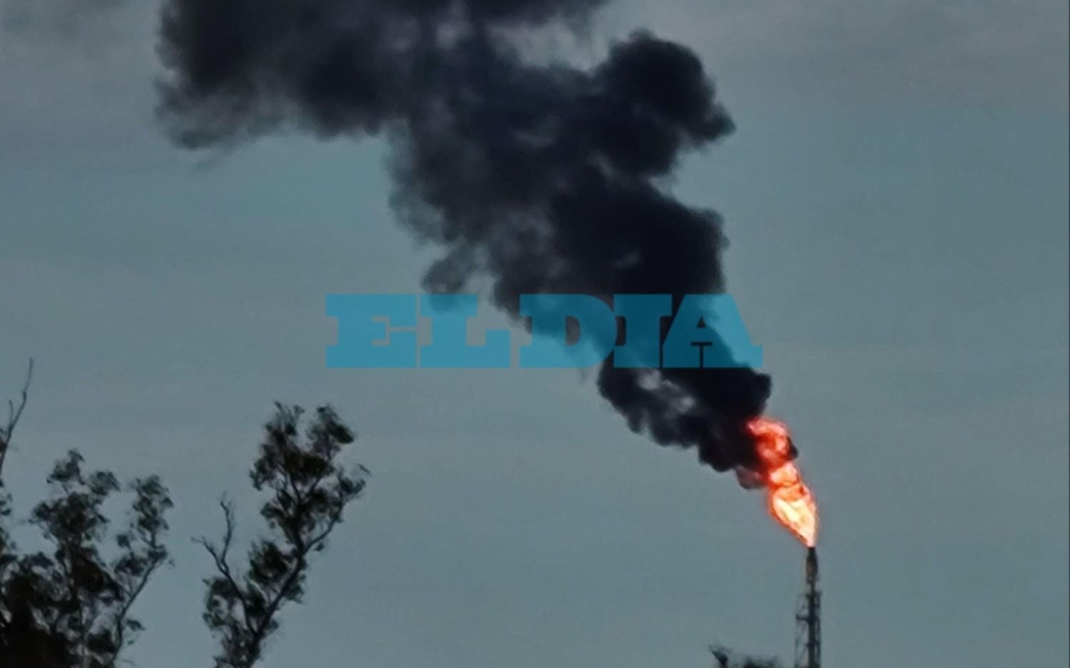 Enorme llama y columna de humo en la Refinería: qué explicaron desde YPF
