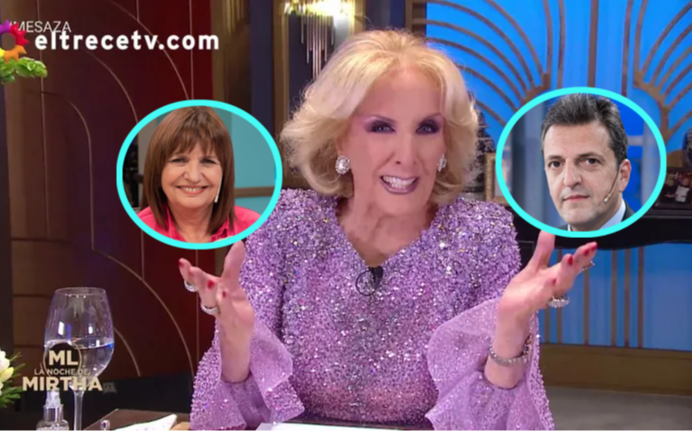 Mirtha Legrand va por todo: tras la visita de Milei, recibirá a Bullrich y Massa antes de las elecciones