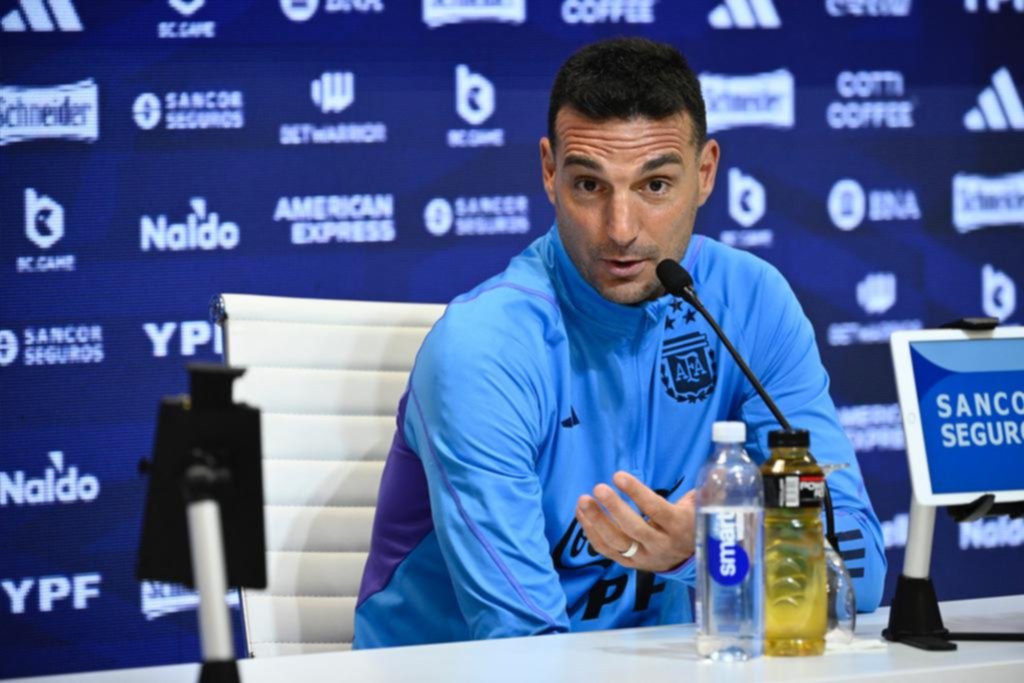 Scaloni remarcó que Messi está bien y que podría ser titular