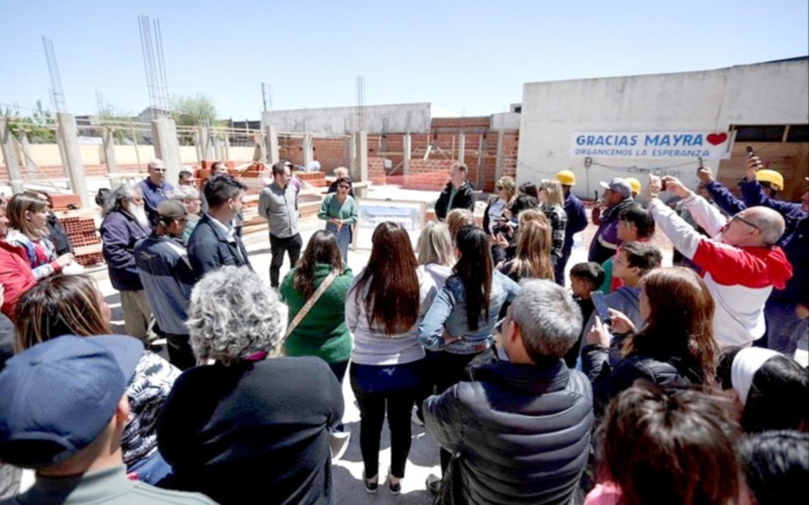 Obras en futura Escuela Secundaria en La Matera